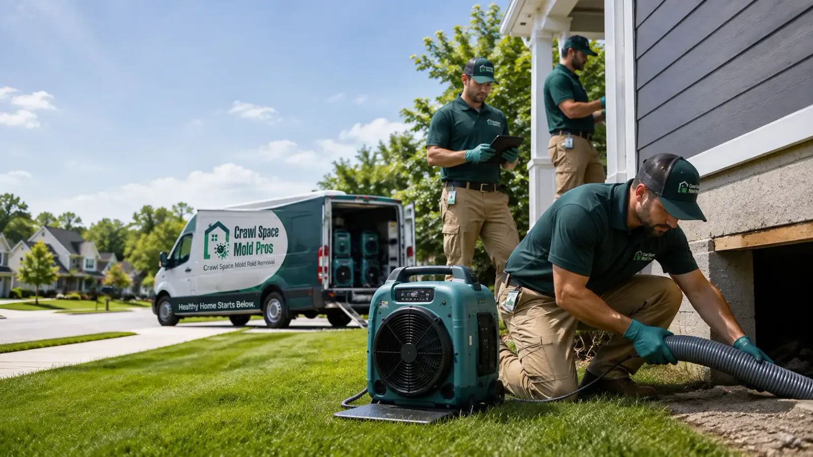 Crawl Space Mold Removal in Birmingham, IA